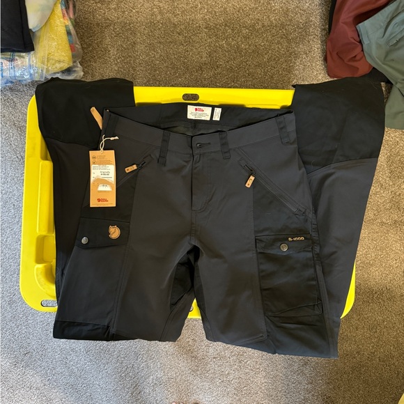 Fjallraven Nikka Trousers Curved Fit Black Pants - Picture 9 of 11